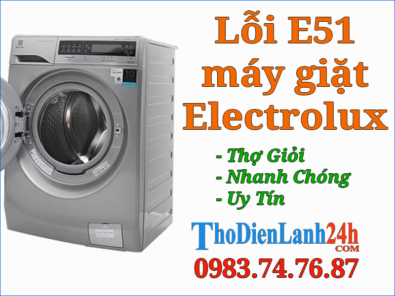 Gọi Thợ Sửa Lỗi E51 Máy Giặt Electrolux