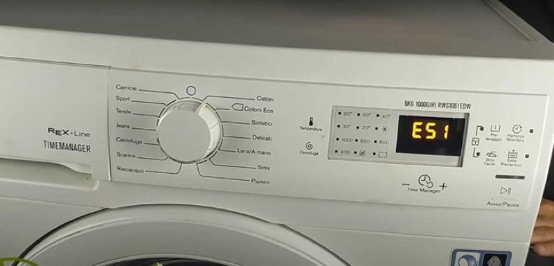 Lỗi E51 Máy Giặt Electrolux Là Lỗi Gì?
