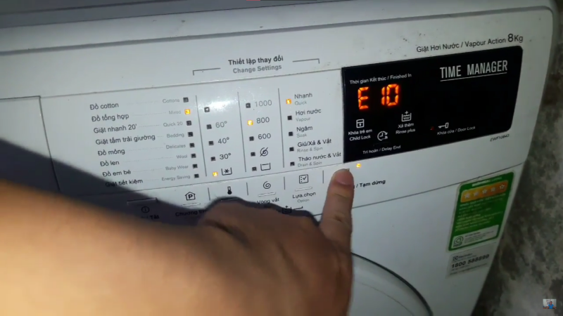 Máy Giặt Electrolux Báo Lỗi E10 Dấu Hiệu Thế Nào?