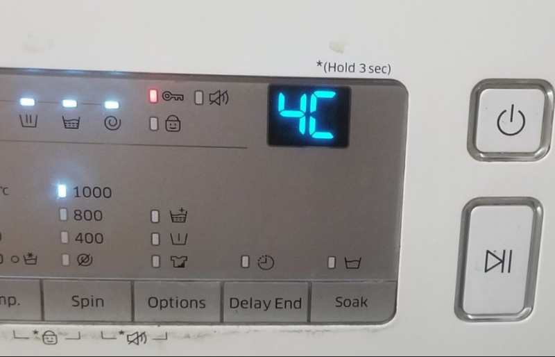 Gọi Thợ Sửa Chữa Khi Máy Giặt Samsung Báo Lỗi 4C