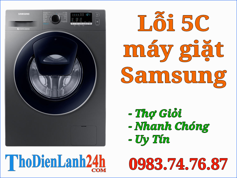 Gọi Thợ Sửa Lỗi 5C Máy Giặt Samsung