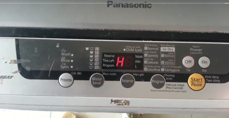Máy Giặt Panasonic Báo Lỗi H01Lỗi Gì?