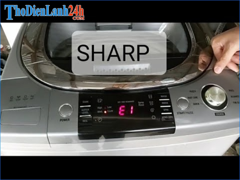 Lỗi E1 Máy Giặt Sharp Là Bị Gì?