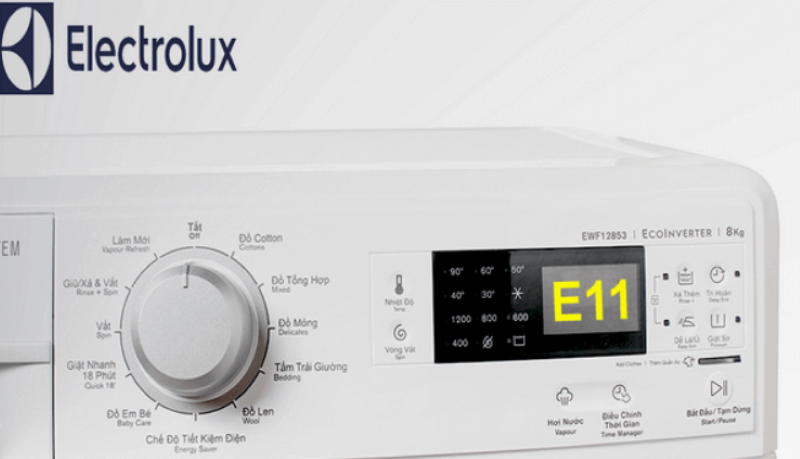 Lỗi E11 Máy Giặt Electrolux Là Bị Gì?