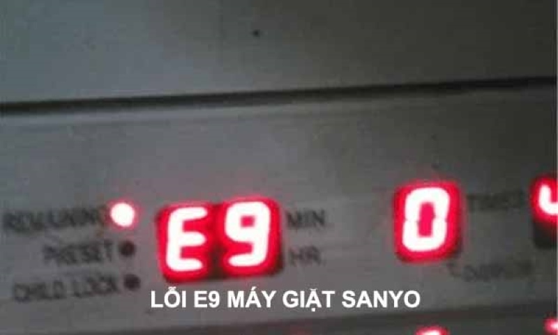 Lỗi E9 Máy Giặt Sanyo Là Hỏng Gì?