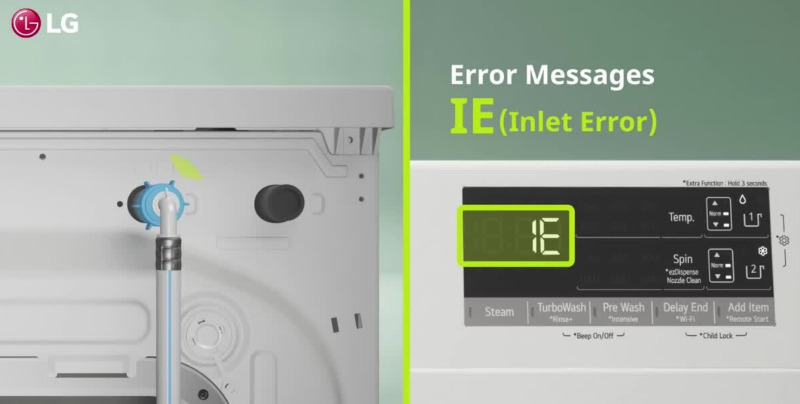 Lỗi Ie Máy Giặt Lg Cửa Ngang Là Lỗi Gì?