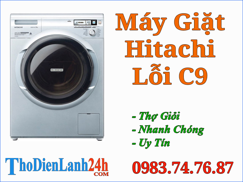 Máy Giặt Hitachi Báo Lỗi C9 Là Hỏng Gì? Xem Nguyên Nhân Cách Xử Lý Nhanh