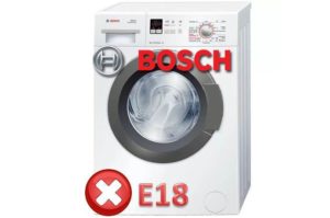 Lỗi E18 Trên Máy Giặt Bosch
