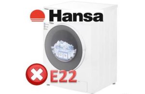 Lỗi E22 Trong Máy Giặt Hansa