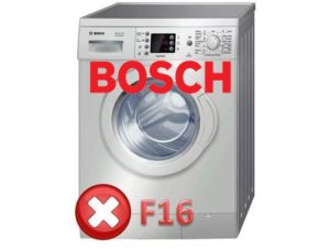 Lỗi F16 Trong Máy Giặt Bosch