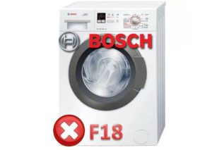 Lỗi F18 trong máy giặt Bosch