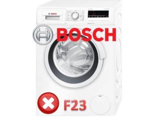 Lỗi F23 Trong Máy Giặt Bosch