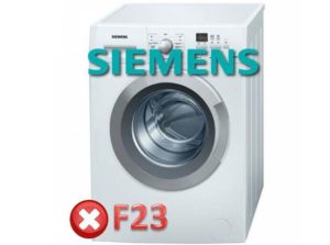 Lỗi F23 Trong Máy Giặt Siemens
