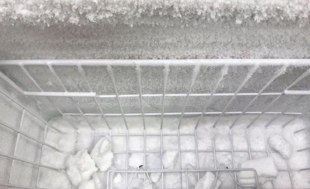 Sửa Tủ Lạnh Tại Ba Vì Thực Phẩm Ở Ngăn Dưới Bị Đông Tuyết 